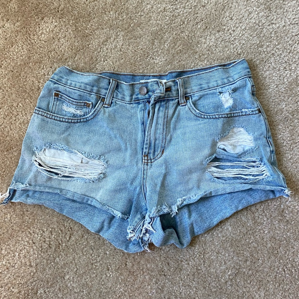 Billabong Distressed Low-Mid Rise Shorts